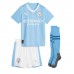 Manchester City Kevin De Bruyne #17 Prima Maglia Bambino 2023-24 Manica Corta (+ Pantaloni corti)